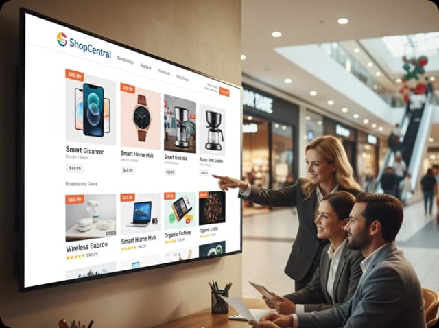 E-commerce product listings on Tryzen Solution
